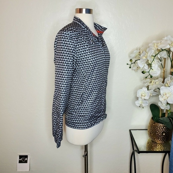 Puma Womens Windbreaker White/Black/Gray Jacket - Picture 2 of 7